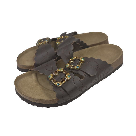 Birkenstock Shoes - Betula Birkenstock Goldish Women 6.5 Gold Leather Sandals Lagenlook Cottagecore